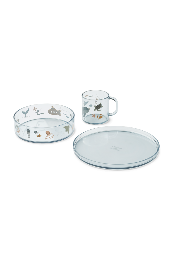 Set Siva: plate, bowl, and cup, zdjęcie 1 Set Siva: plate, bowl, and cup od Liewood