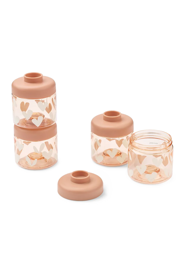 Set of four food storage boxes 