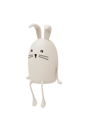 Bunny-shaped lamp