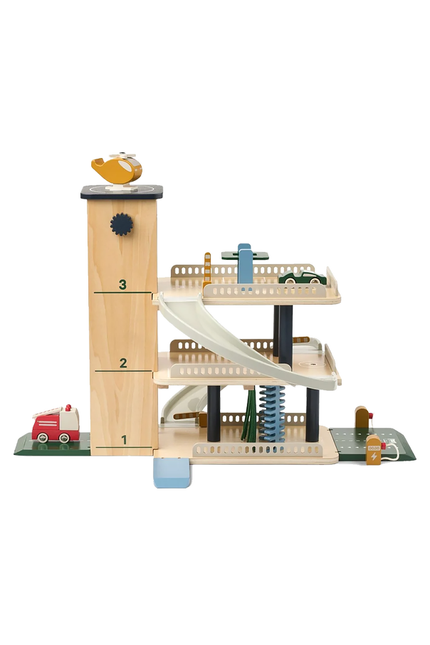 Multi-level toy garage ‘Jordy’ od Liewood