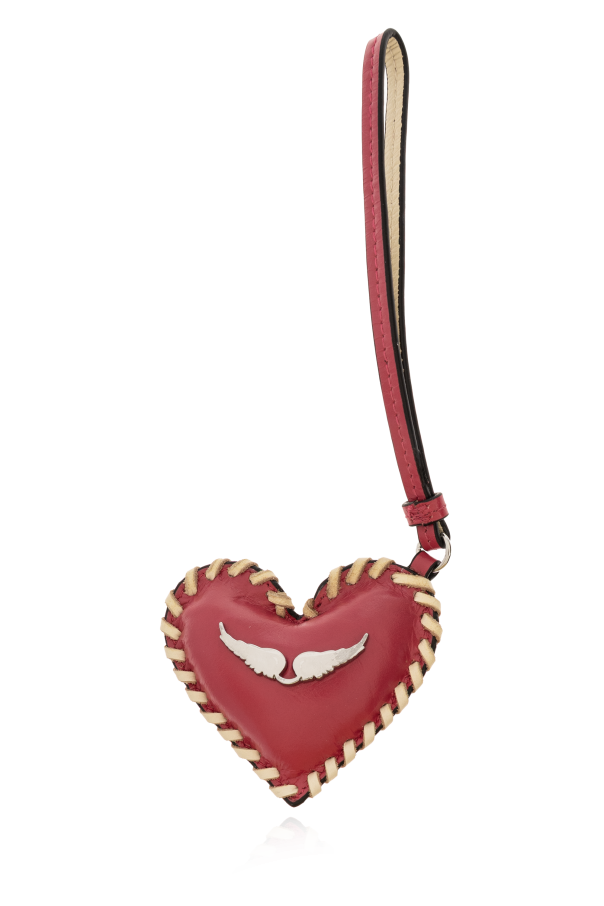 Zadig & Voltaire Keychain with a heart-shaped pendant