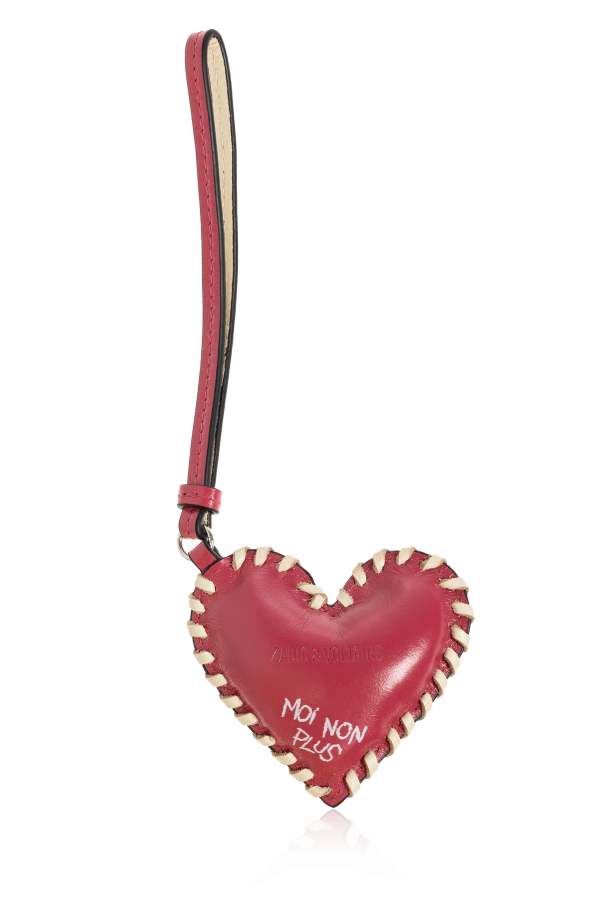 Zadig & Voltaire Keychain with a heart-shaped pendant
