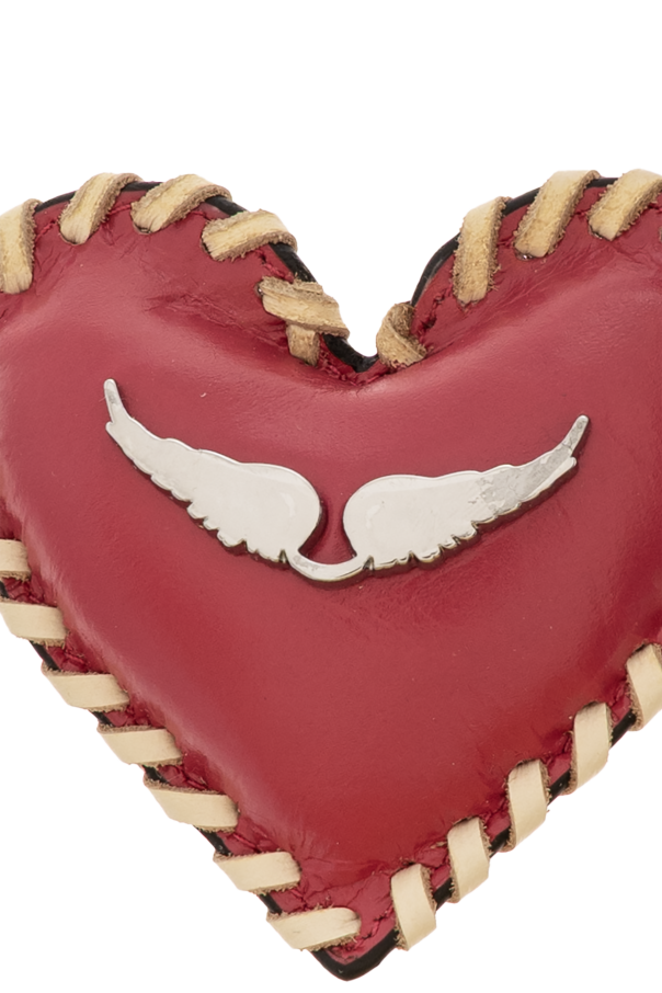 Zadig & Voltaire Keychain with a heart-shaped pendant