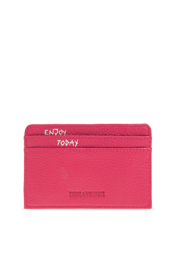 Zadig & Voltaire Funda de tarjeta de cuero