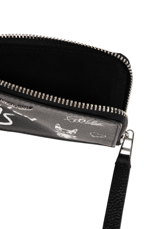Leather card holder with logo od Zadig & Voltaire