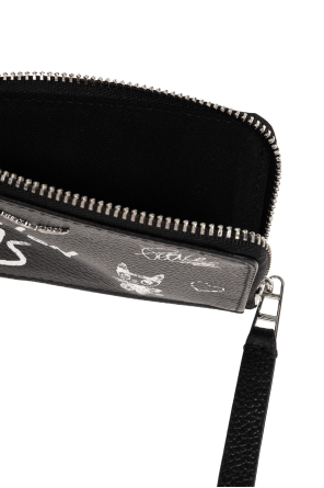 Estuche de cuero para tarjeta con logo