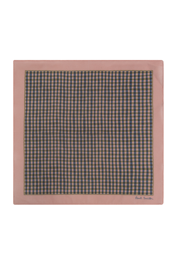Paul Smith Checkered Pattern Pocket Square