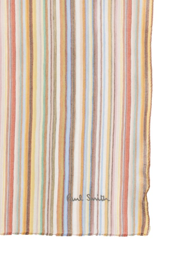Paul Smith Ein Einstecktuch mit Streifenmuster