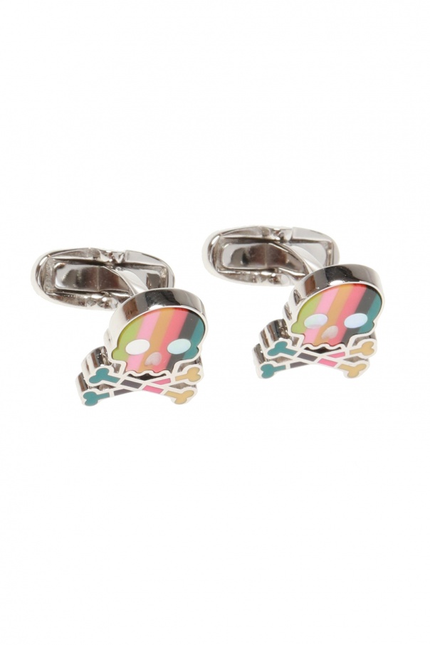 Paul Smith Skull motif cufflinks