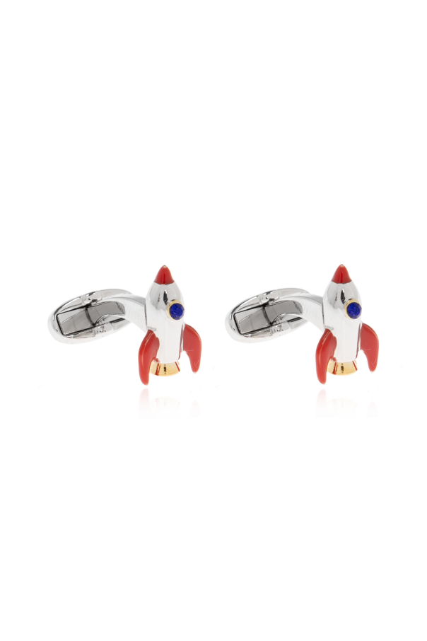 Paul Smith Rocket motif cufflinks