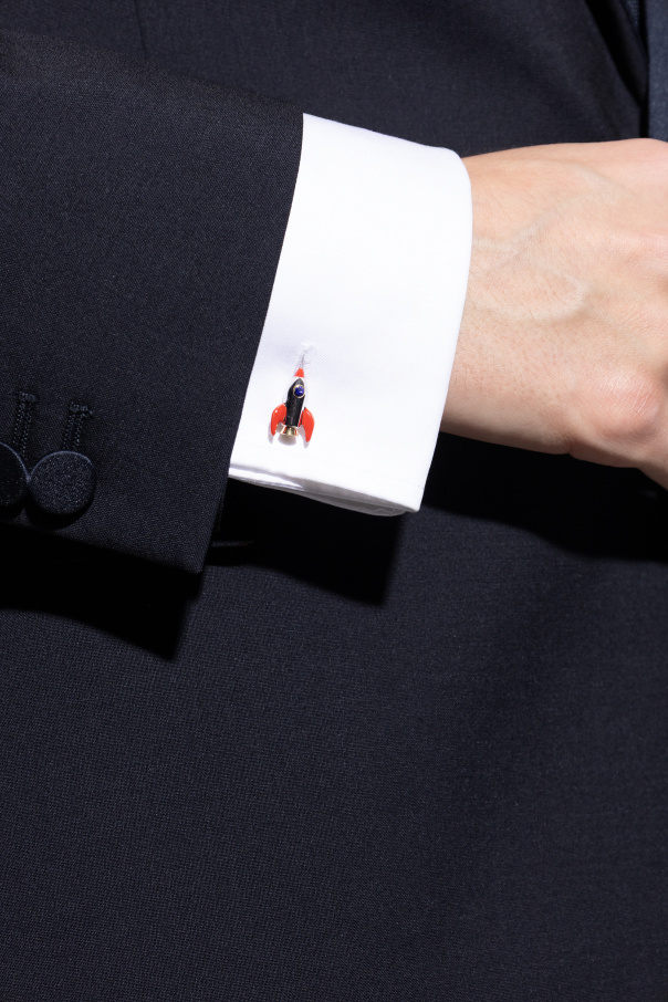 Paul Smith Rocket motif cufflinks