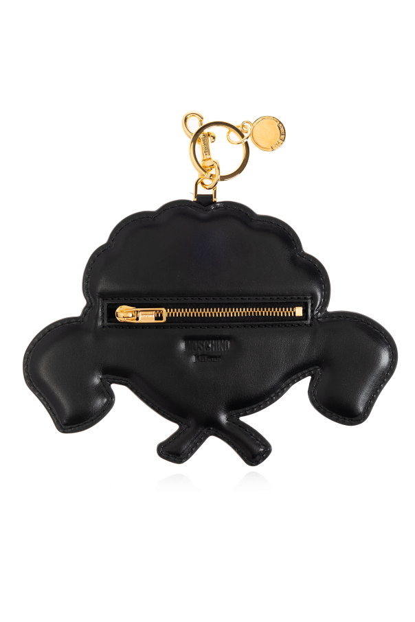 Moschino Leather keychain