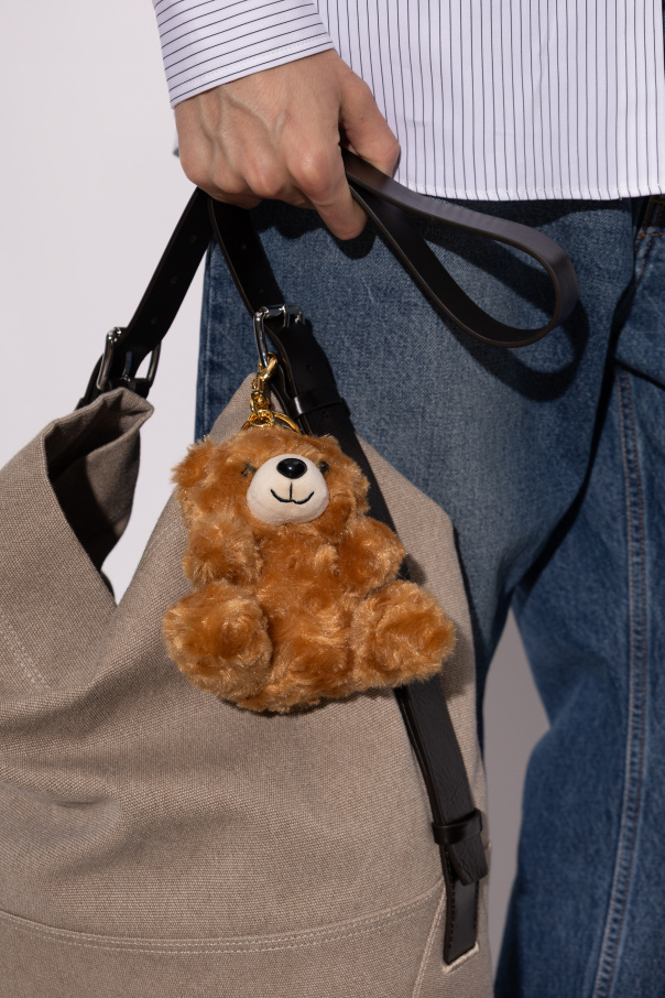 Moschino Keyring with a teddy bear-shaped pendant