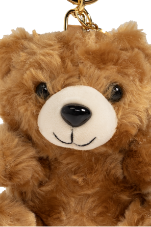 Moschino Keyring with a teddy bear-shaped pendant