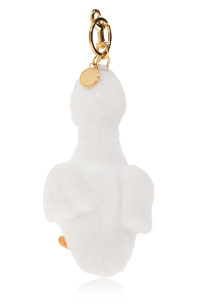 Moschino Keychain with a goose-shaped pendant