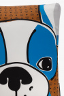 MCM BROWN ‘M Pup French Bulldog’ printed cushion