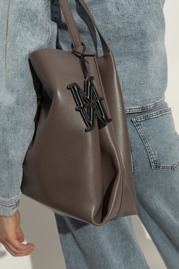 Max Mara Lederanhänger „Mmcharm“