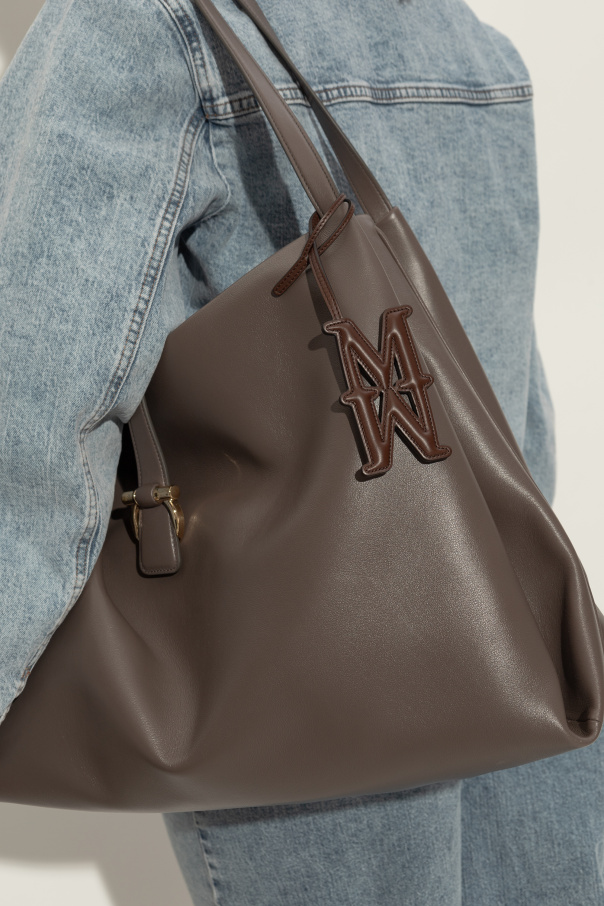 Max Mara Lederanhänger „Mmcharm“