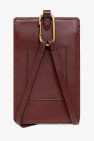 Isabel Marant BURGUNDY ‘Tieli’ phone pouch with strap