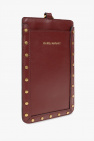 Isabel Marant BURGUNDY ‘Tieli’ phone pouch with strap