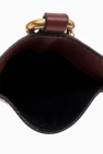Isabel Marant BURGUNDY ‘Tieli’ phone pouch with strap