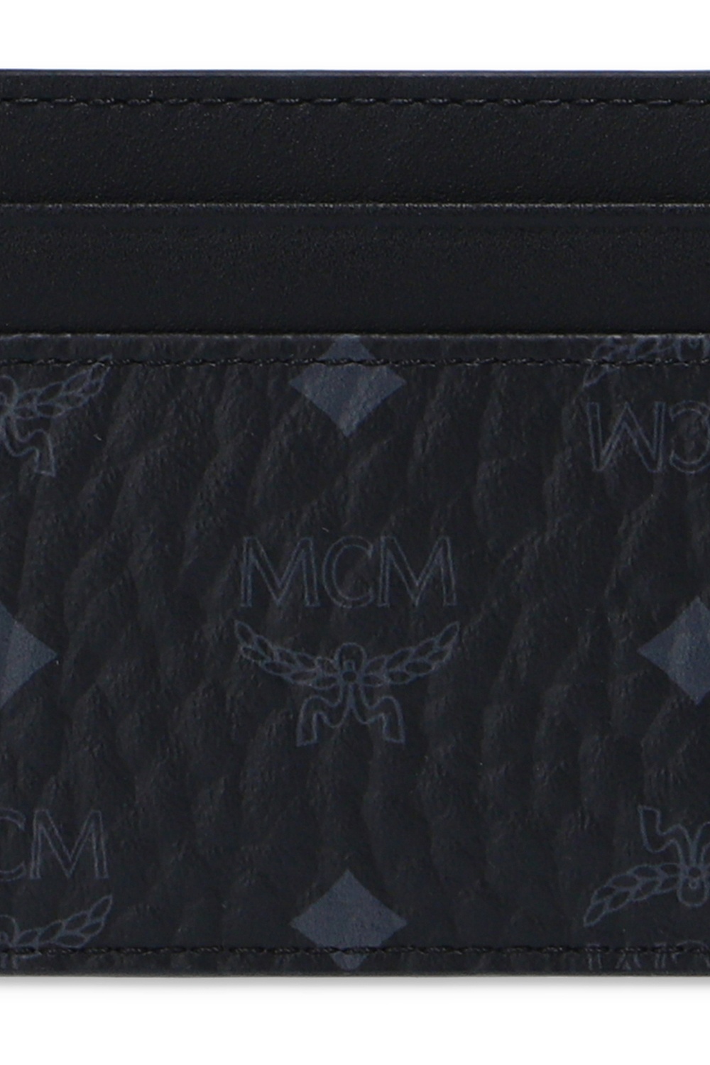 black mcm card holder