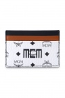 MCM WHITE Card holder with logo