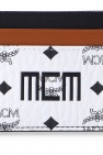 MCM WHITE Card holder with logo