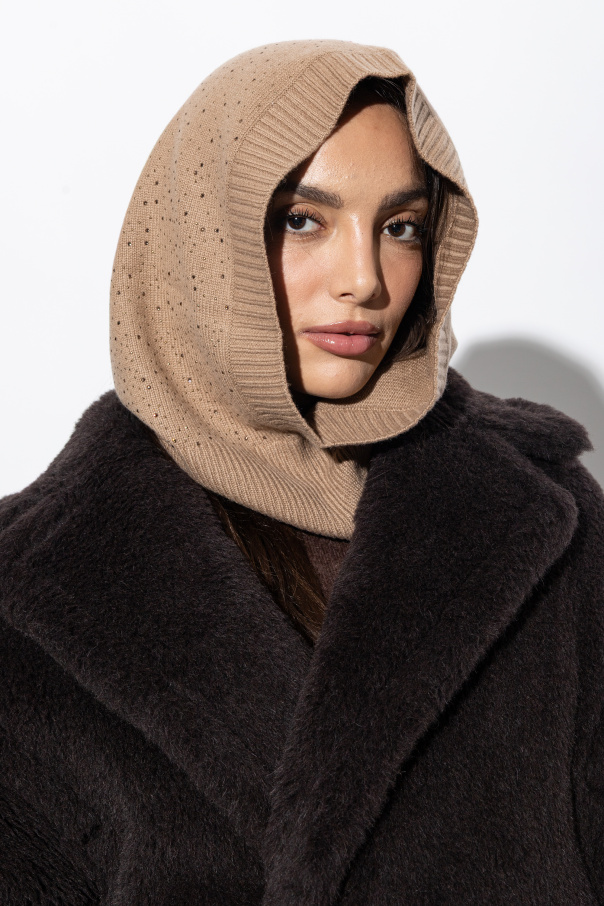 Max Mara Kaszmirowy kapturek