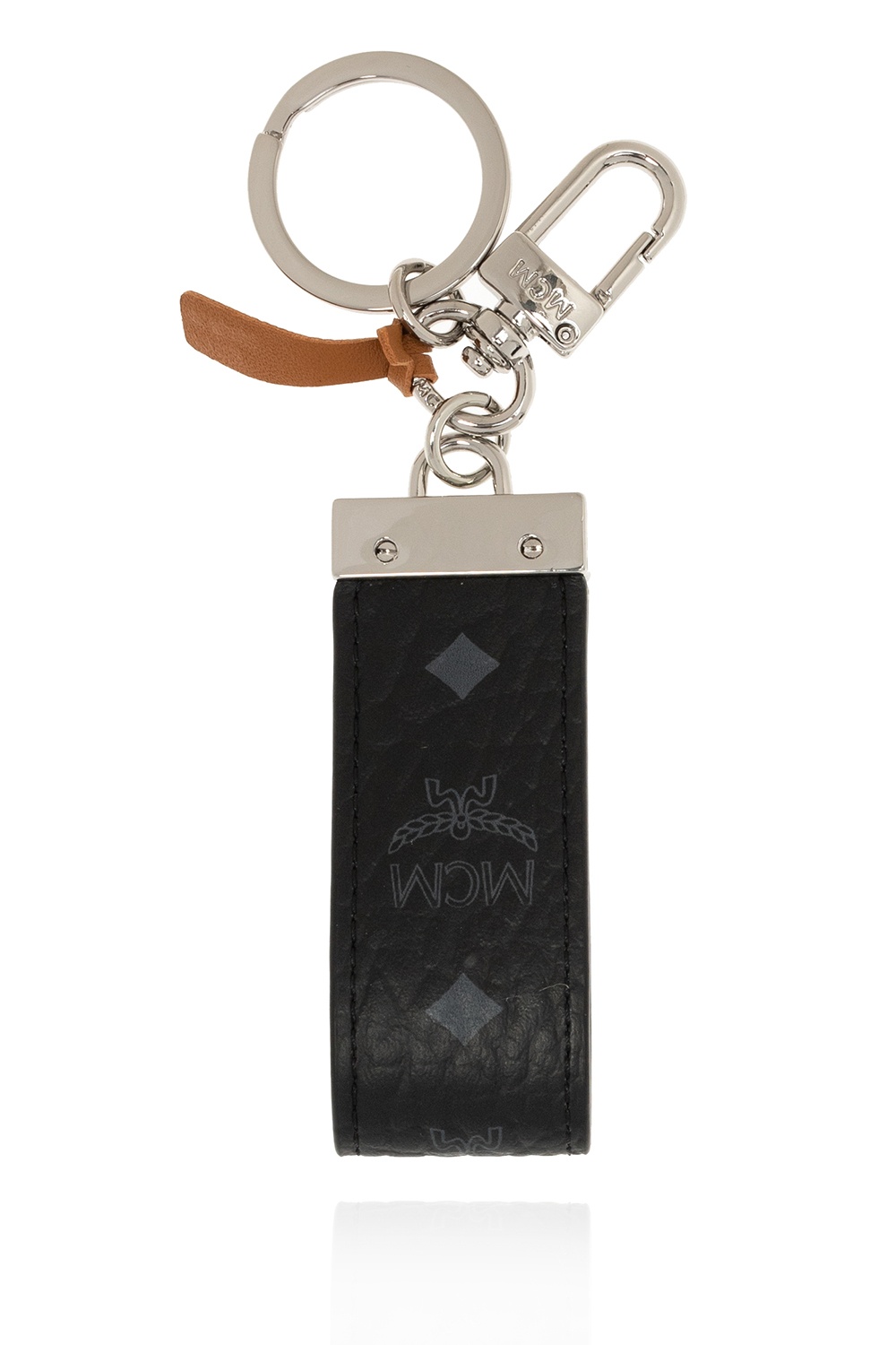 Black Multicolor Monogram Leather Keychain – MikesTreasuresCrafts
