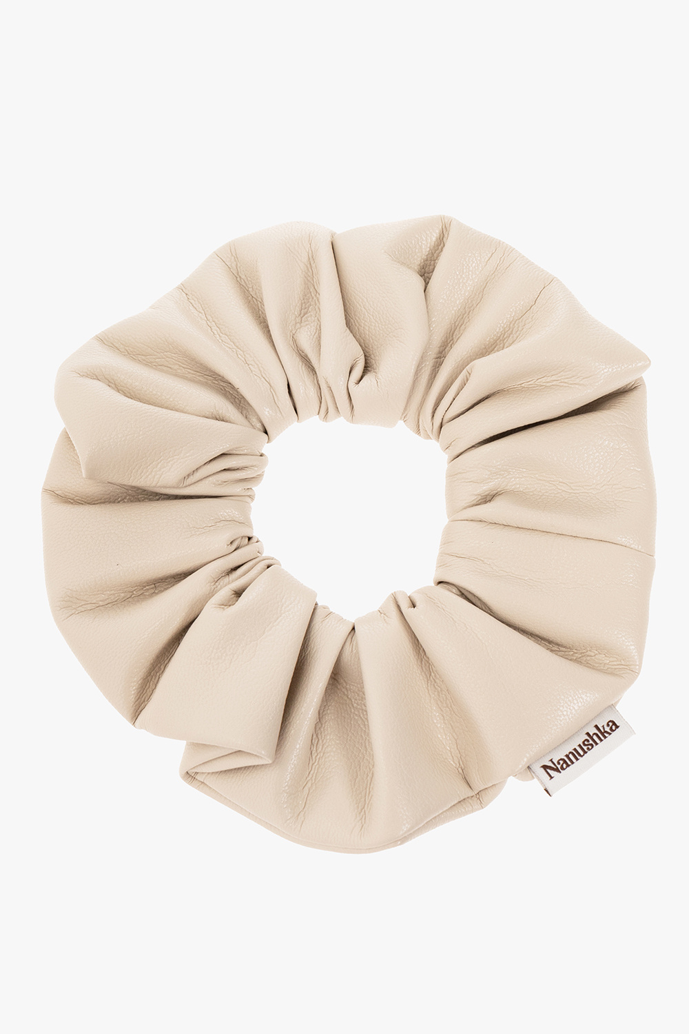 Nanushka ‘Lou’ vegan leather scrunchie