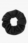 Nanushka BLACK ‘Lou’ vegan leather scrunchie