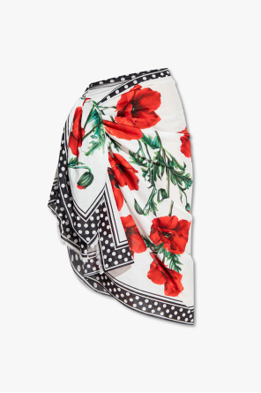 Floral pareo od Dolce & Gabbana logo-detail zip-fastening jacket