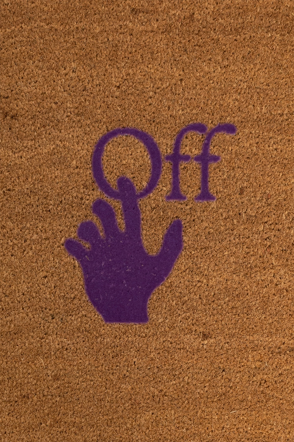 Off-White BROWN Door mat with logo