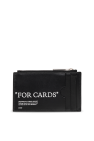 Off-White BLACK Leather card holder