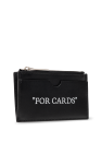 Off-White BLACK Leather card holder
