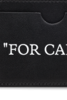 Off-White BLACK Leather card holder