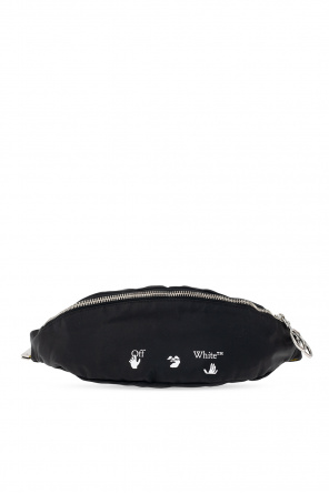 belt bag with logo adidas originals bag white black