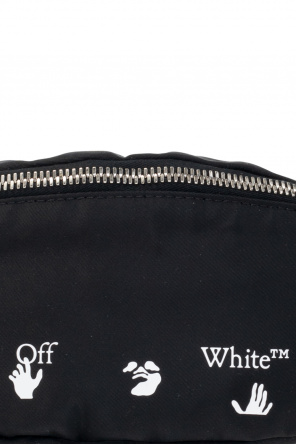 Off-White saint laurent panier leather trimmed raffia tote