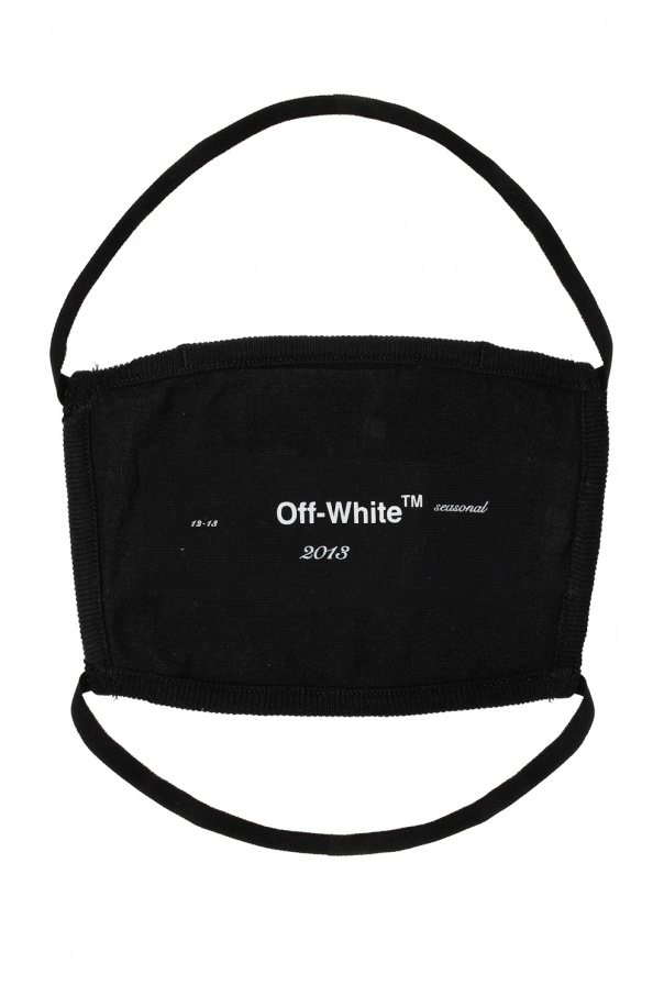Off-White carre meshed masque face mask zero black mens