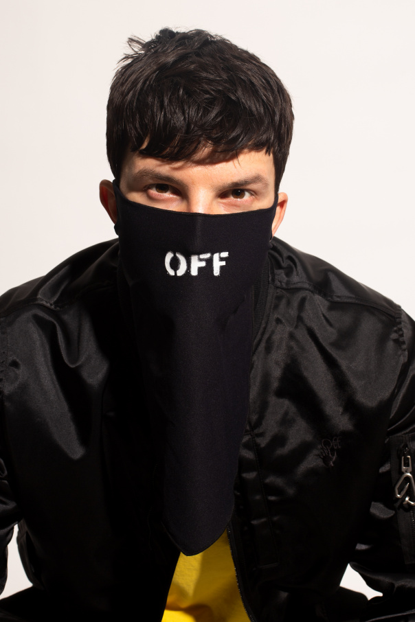 Off-White Tied face mask with logo