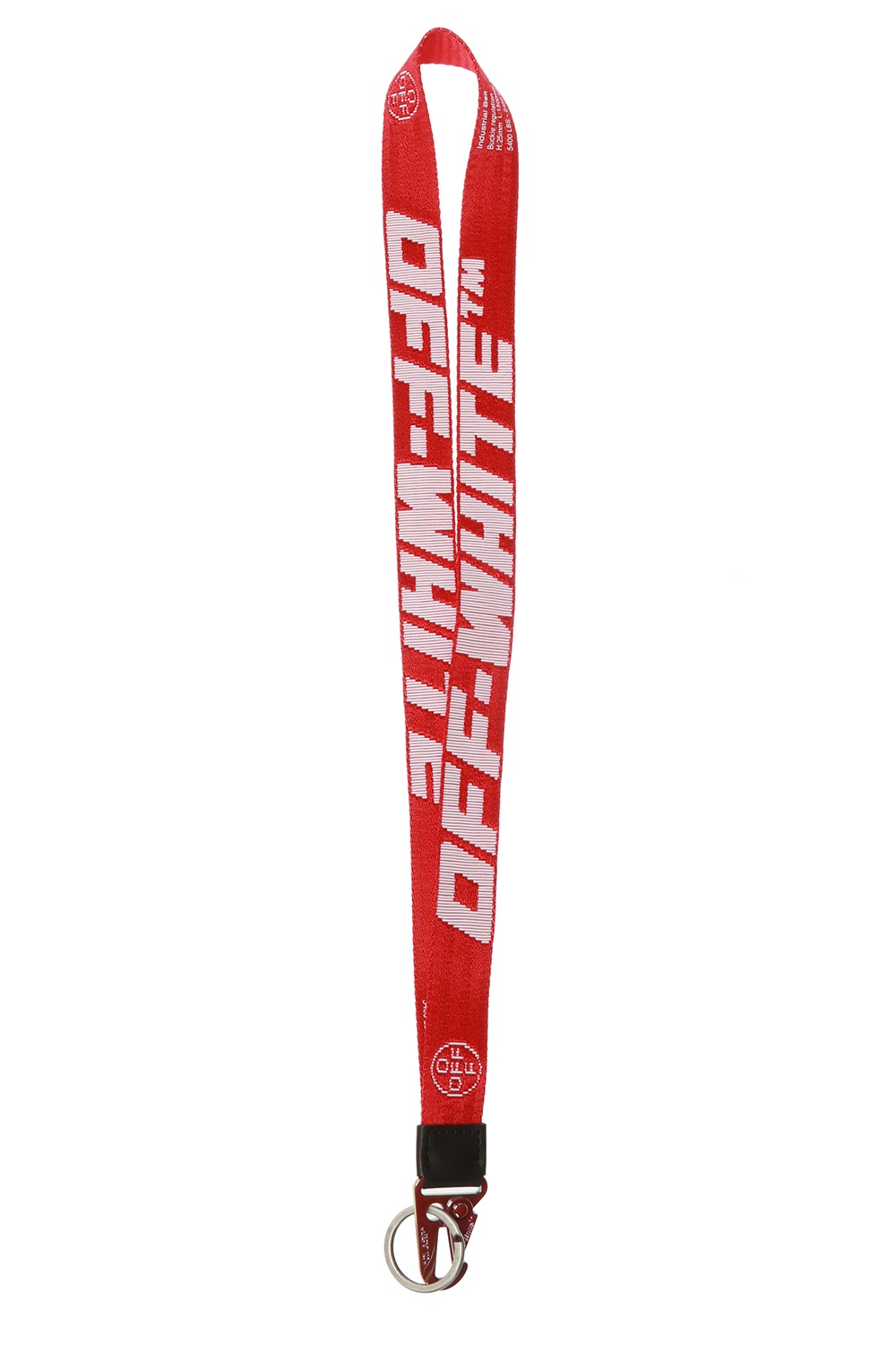 off white lanyard red