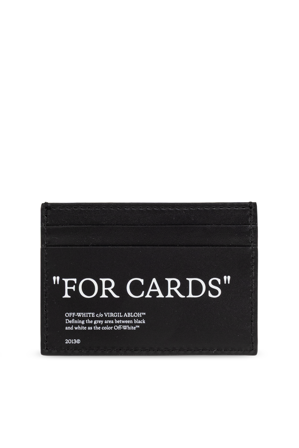 Off-White Tarjetero de piel