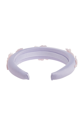 Self-Portrait Kids Hairband with floral appliqués