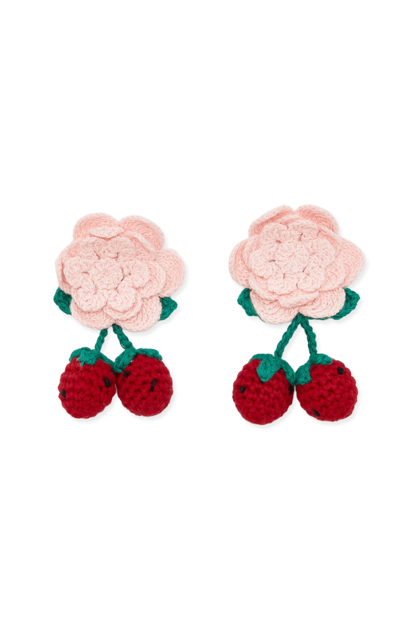 Two floral hair clips od Self-Portrait Kids