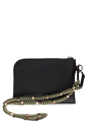 Dsquared2 Leather Pouch with Detachable Strap by Dsquared2