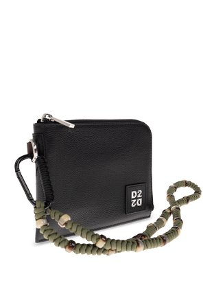 Dsquared2 Leather Pouch with Detachable Strap by Dsquared2