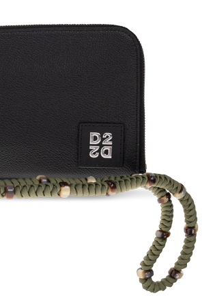 Dsquared2 Leather Pouch with Detachable Strap by Dsquared2