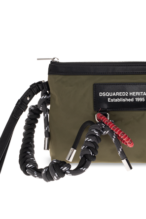 Dsquared2 Dsquared2 Olive Green Wristlet Pouch