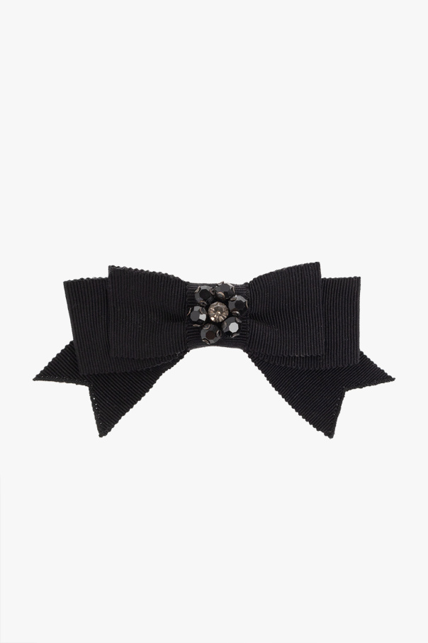 Erdem BLACK Hair clip with bow